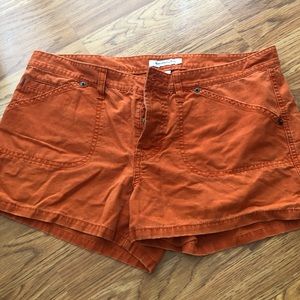 Abercrombie and Fitch orange 3-inch shorts